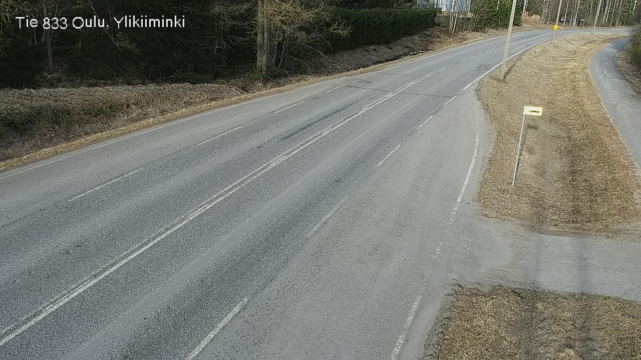 Weather Camera Image Road  833 Oulu, Vesala, Oulu, Pohjois-Pohjanmaa