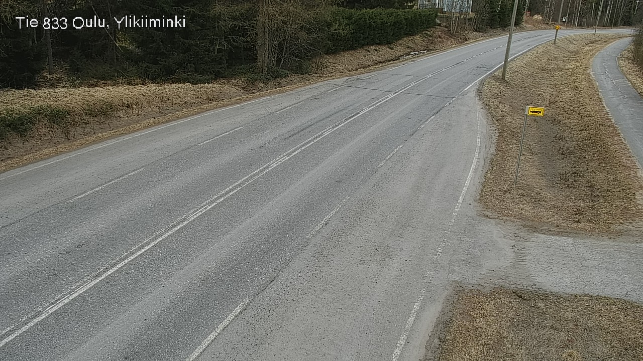 Weather Camera Image Road  833 Oulu, Vesala, Oulu, Pohjois-Pohjanmaa