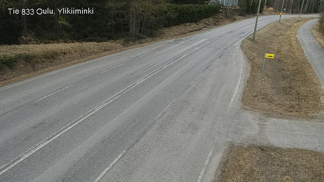 Weather Camera Image Road  833 Oulu, Vesala, Oulu, Pohjois-Pohjanmaa