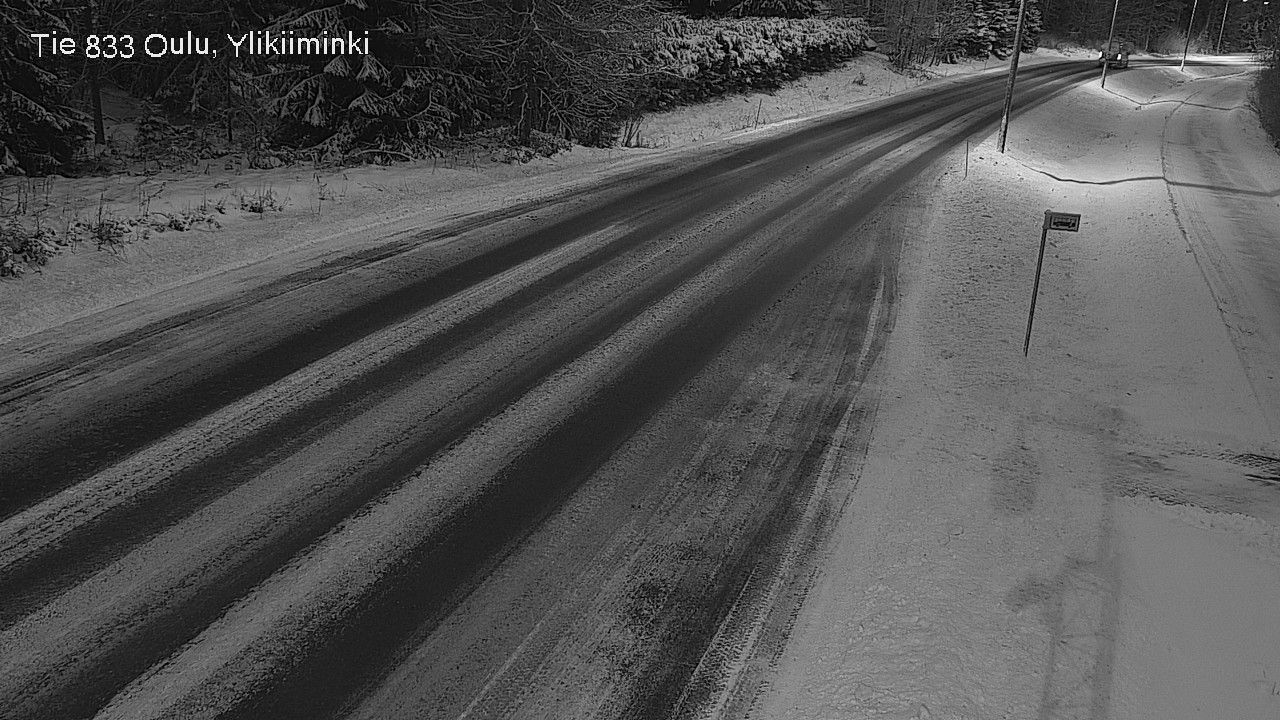 Weather Camera Image Väg  833 Oulu, Vesala, Oulu, Pohjois-Pohjanmaa