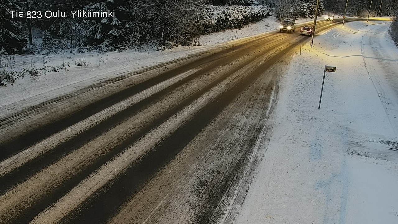 Weather Camera Image Väg  833 Oulu, Vesala, Oulu, Pohjois-Pohjanmaa