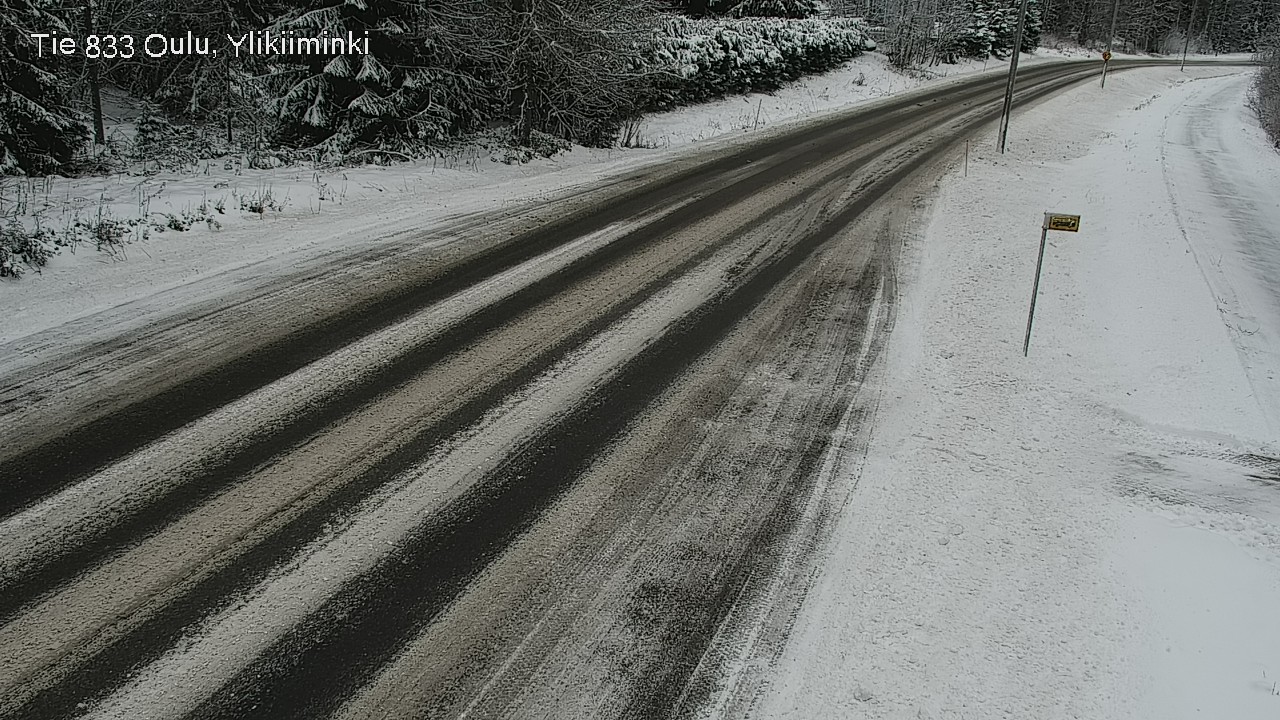 Weather Camera Image Väg  833 Oulu, Vesala, Oulu, Pohjois-Pohjanmaa
