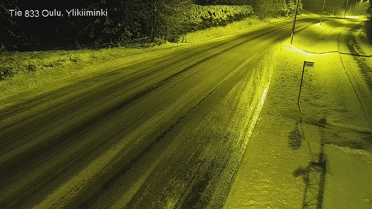 Weather Camera Image Väg  833 Oulu, Vesala, Oulu, Pohjois-Pohjanmaa