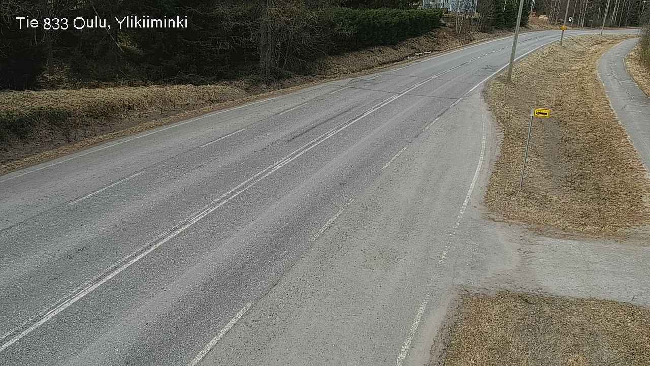 Weather Camera Image Road  833 Oulu, Vesala, Oulu, Pohjois-Pohjanmaa