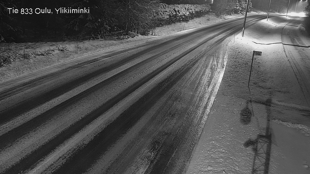 Weather Camera Image Väg  833 Oulu, Vesala, Oulu, Pohjois-Pohjanmaa