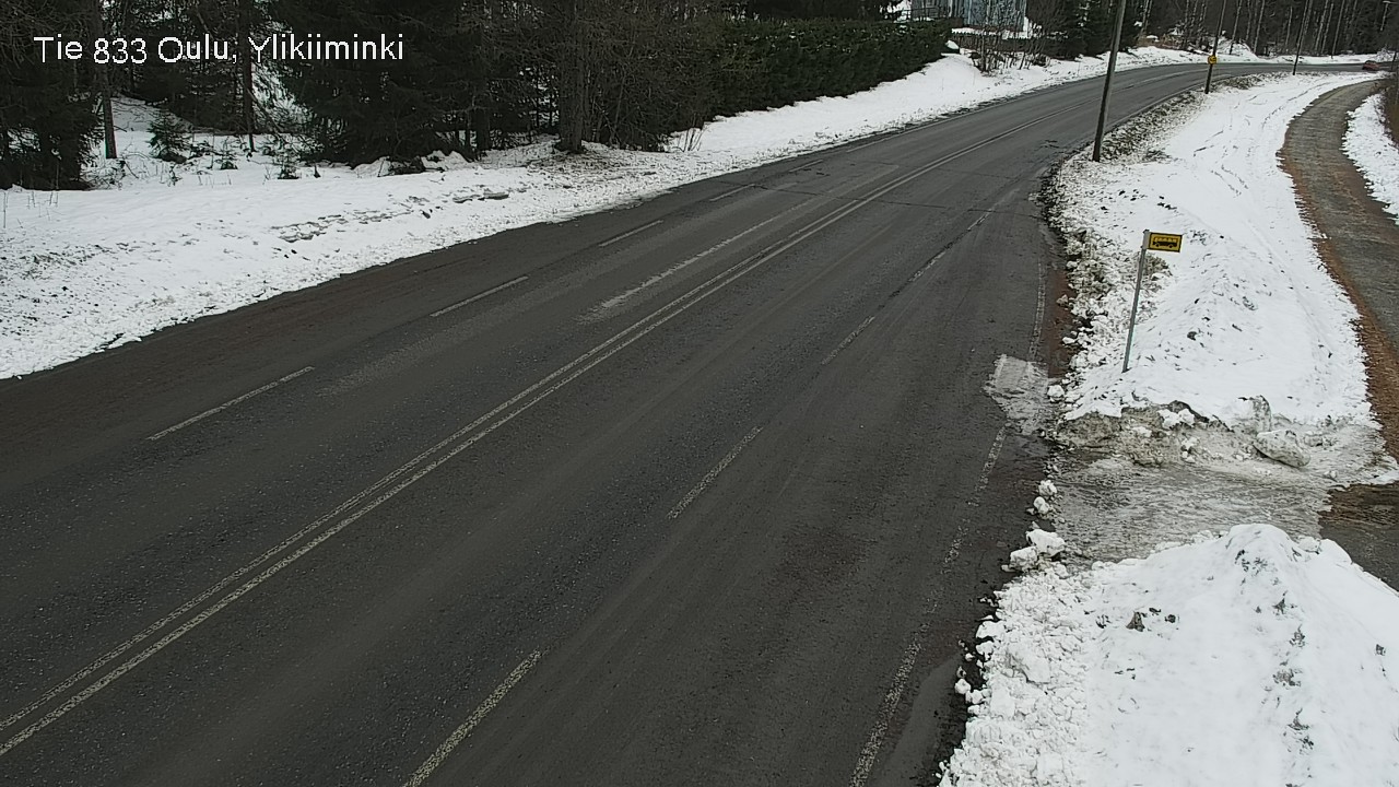 Weather Camera Image Road  833 Oulu, Vesala, Oulu, Pohjois-Pohjanmaa