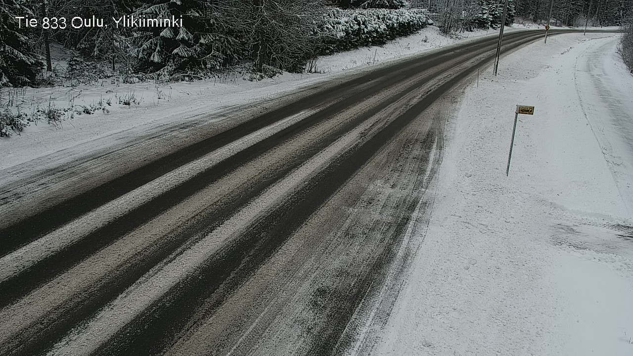 Weather Camera Image Väg  833 Oulu, Vesala, Oulu, Pohjois-Pohjanmaa