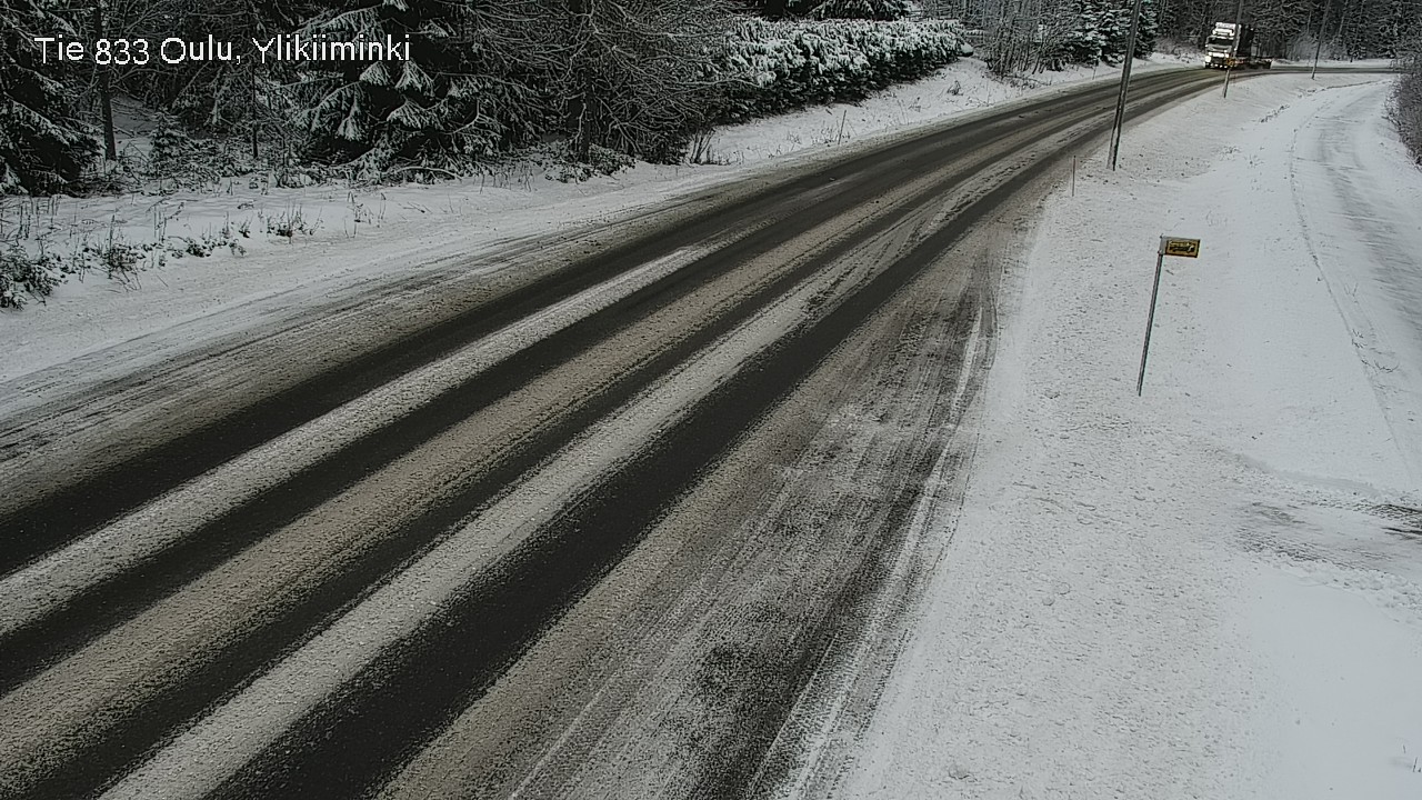 Weather Camera Image Väg  833 Oulu, Vesala, Oulu, Pohjois-Pohjanmaa