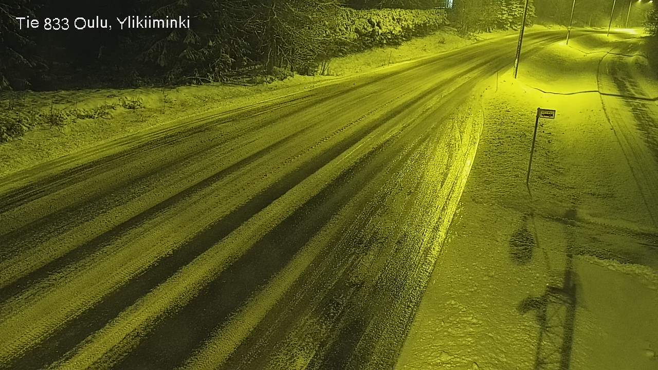 Weather Camera Image Väg  833 Oulu, Vesala, Oulu, Pohjois-Pohjanmaa