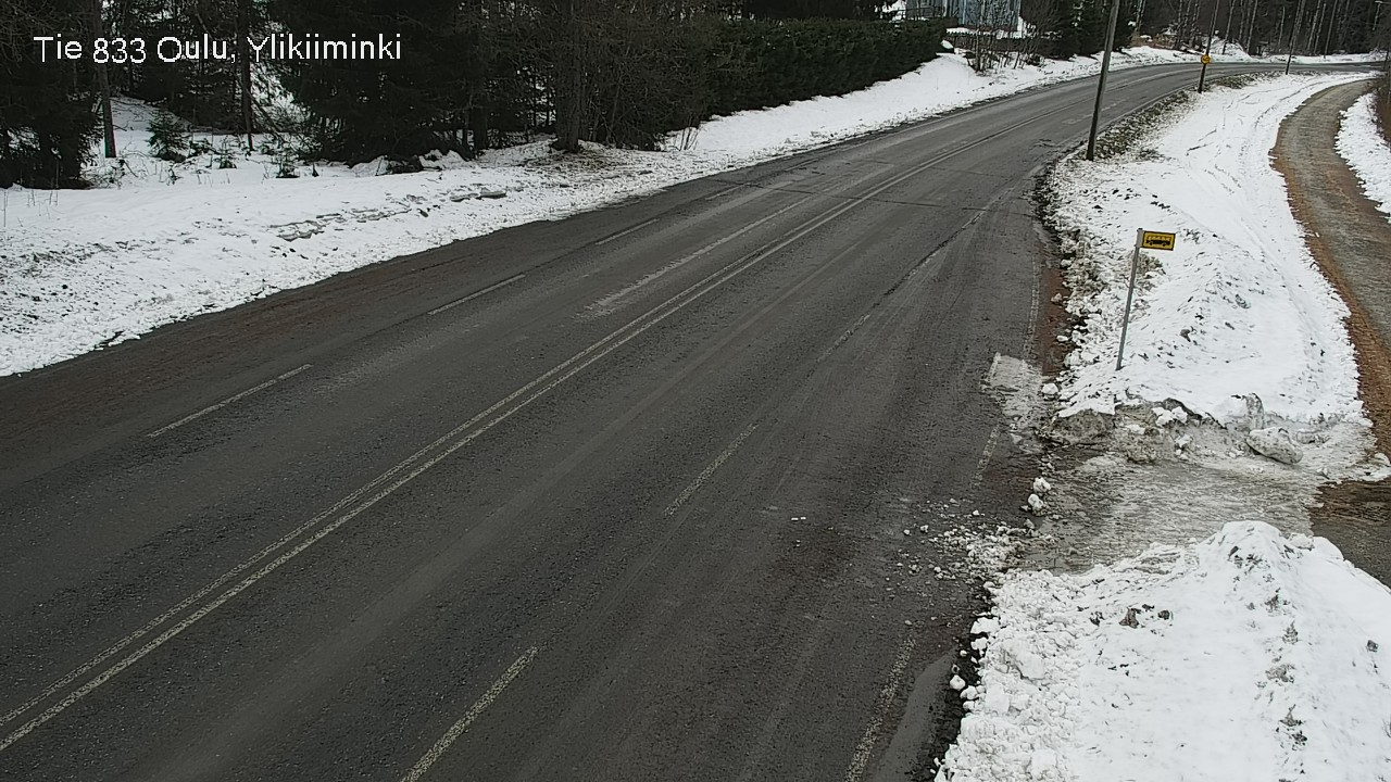 Weather Camera Image Road  833 Oulu, Vesala, Oulu, Pohjois-Pohjanmaa