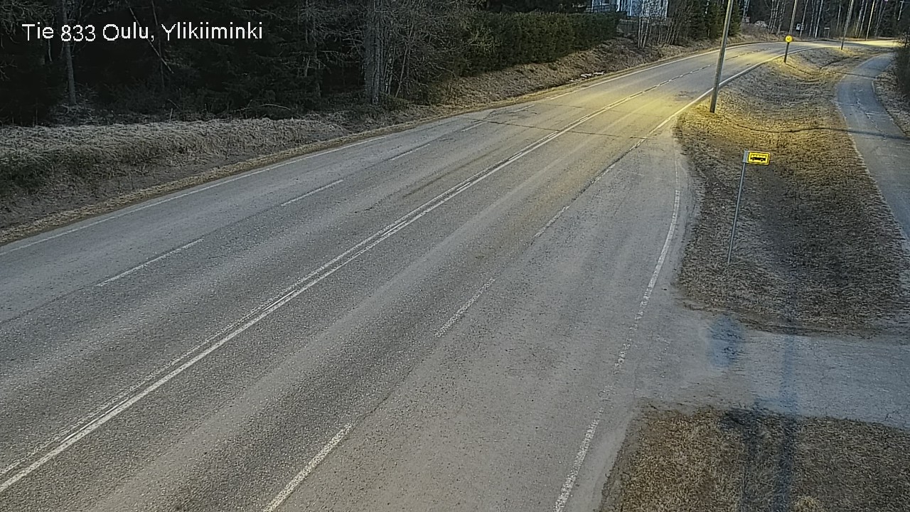 Weather Camera Image Road  833 Oulu, Vesala, Oulu, Pohjois-Pohjanmaa