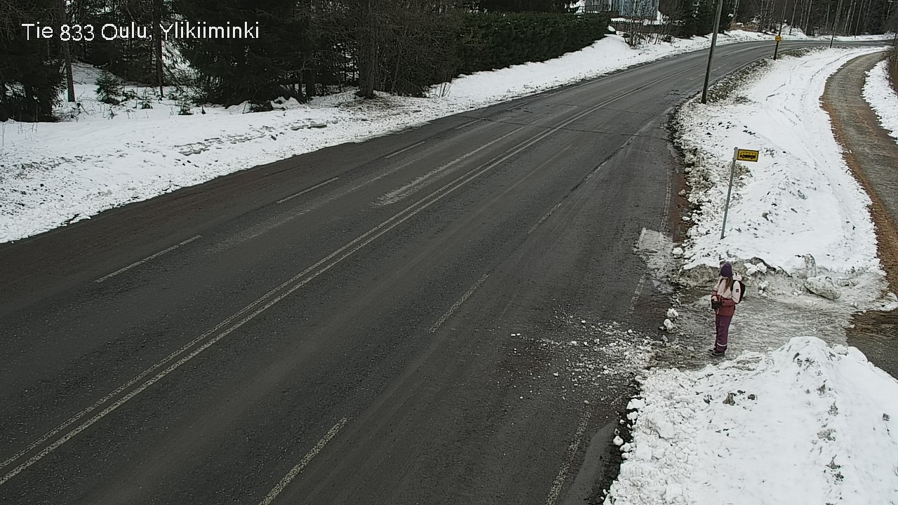 Weather Camera Image Road  833 Oulu, Vesala, Oulu, Pohjois-Pohjanmaa