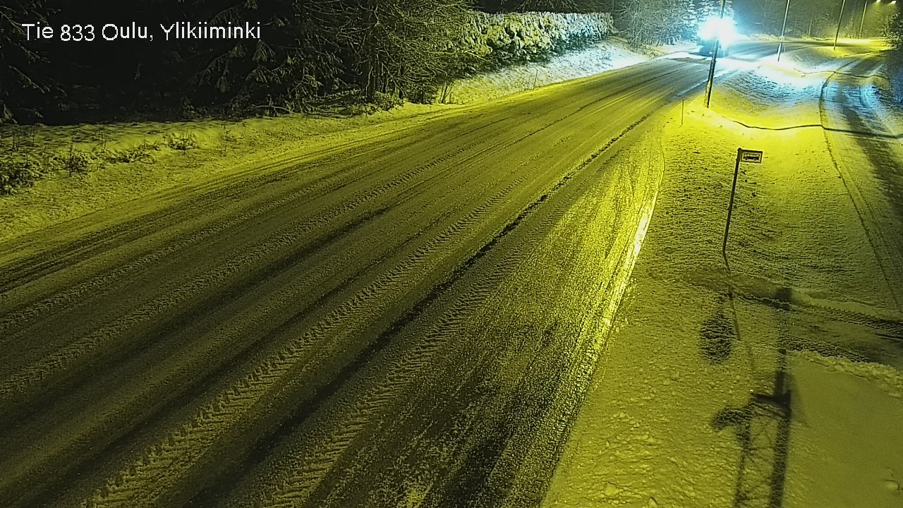 Weather Camera Image Väg  833 Oulu, Vesala, Oulu, Pohjois-Pohjanmaa