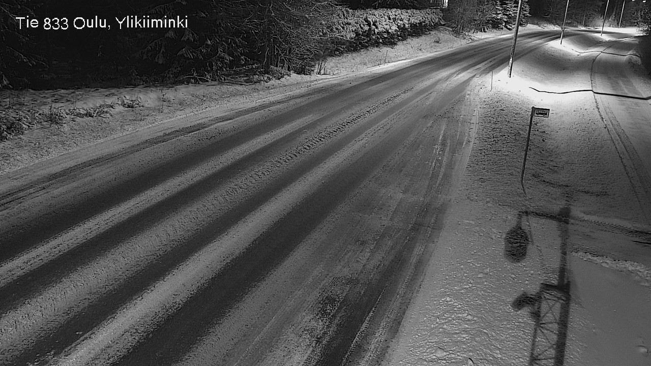 Weather Camera Image Väg  833 Oulu, Vesala, Oulu, Pohjois-Pohjanmaa