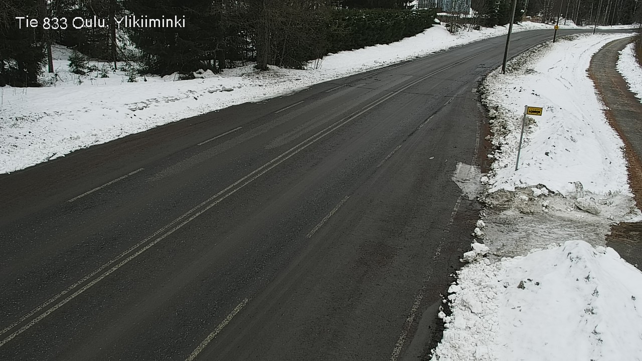Weather Camera Image Road  833 Oulu, Vesala, Oulu, Pohjois-Pohjanmaa