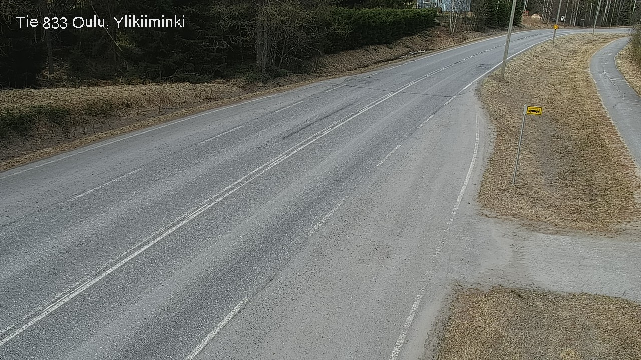 Weather Camera Image Road  833 Oulu, Vesala, Oulu, Pohjois-Pohjanmaa