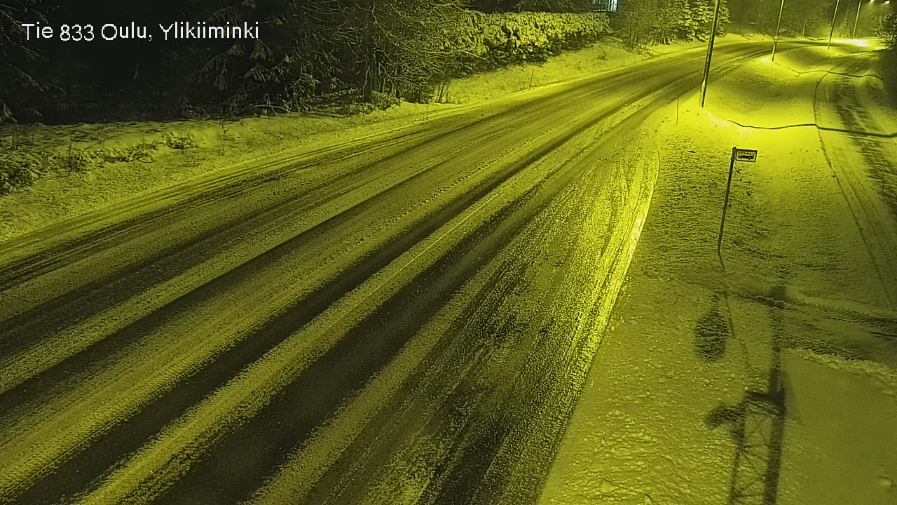 Weather Camera Image Väg  833 Oulu, Vesala, Oulu, Pohjois-Pohjanmaa