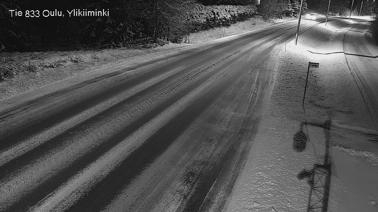 Weather Camera Image Väg  833 Oulu, Vesala, Oulu, Pohjois-Pohjanmaa