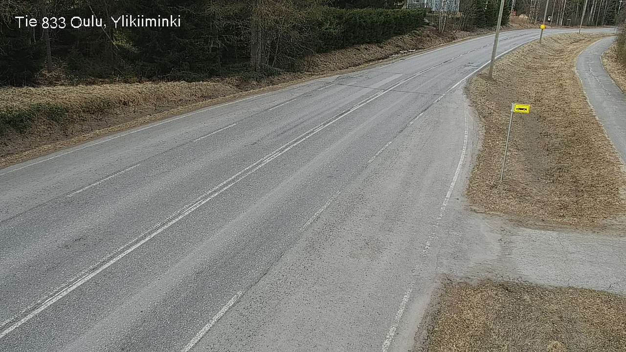 Weather Camera Image Road  833 Oulu, Vesala, Oulu, Pohjois-Pohjanmaa