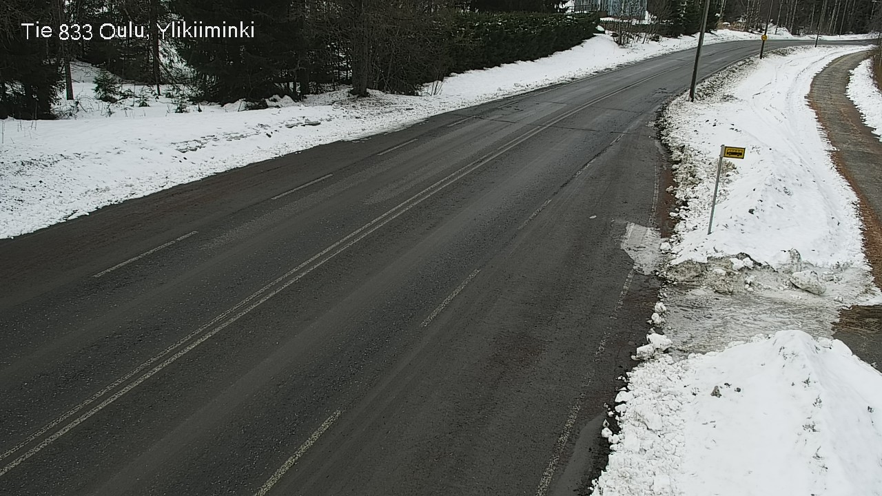 Weather Camera Image Road  833 Oulu, Vesala, Oulu, Pohjois-Pohjanmaa