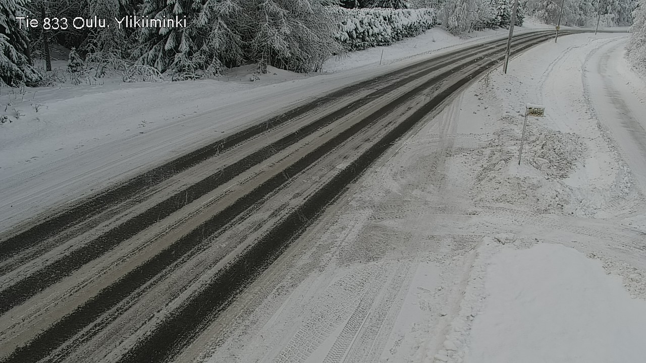 Weather Camera Image Road  833 Oulu, Vesala, Oulu, Pohjois-Pohjanmaa