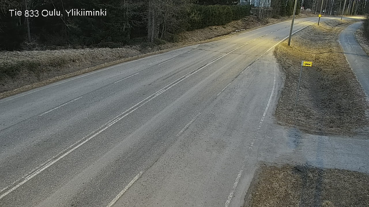 Weather Camera Image Road  833 Oulu, Vesala, Oulu, Pohjois-Pohjanmaa