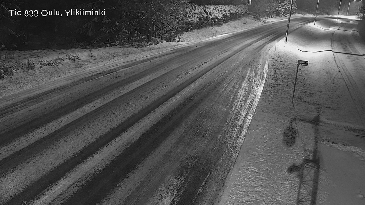 Weather Camera Image Väg  833 Oulu, Vesala, Oulu, Pohjois-Pohjanmaa