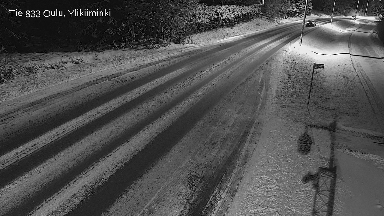 Weather Camera Image Väg  833 Oulu, Vesala, Oulu, Pohjois-Pohjanmaa