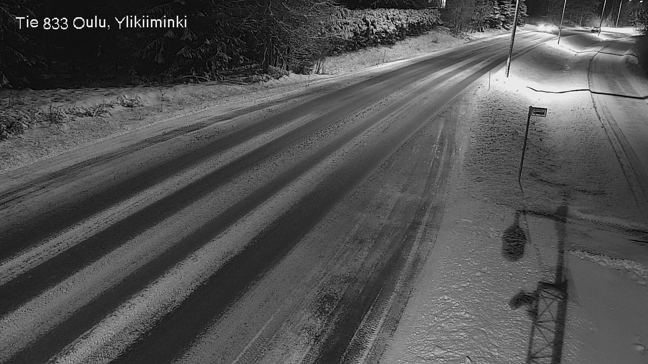 Weather Camera Image Väg  833 Oulu, Vesala, Oulu, Pohjois-Pohjanmaa