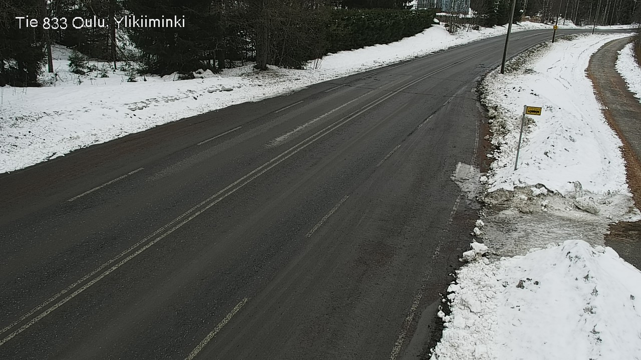 Weather Camera Image Road  833 Oulu, Vesala, Oulu, Pohjois-Pohjanmaa