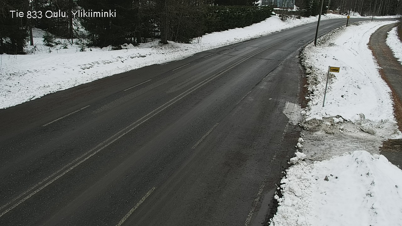 Weather Camera Image Road  833 Oulu, Vesala, Oulu, Pohjois-Pohjanmaa