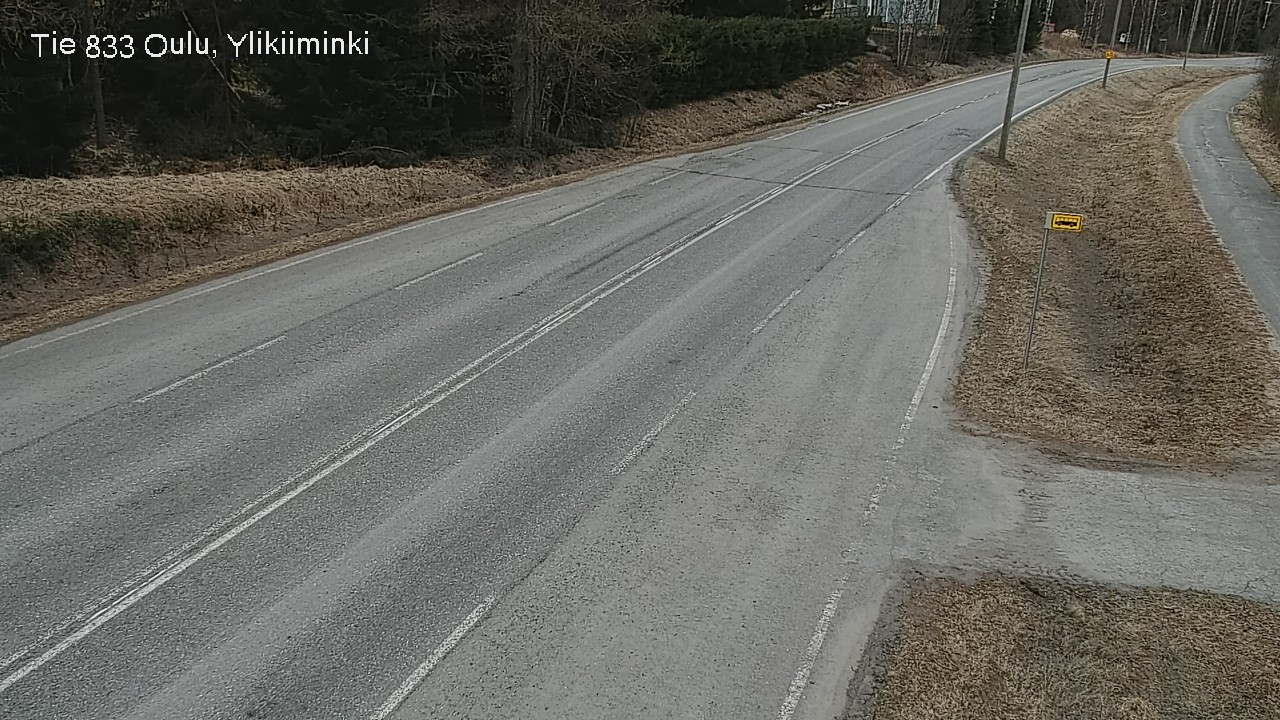 Weather Camera Image Road  833 Oulu, Vesala, Oulu, Pohjois-Pohjanmaa