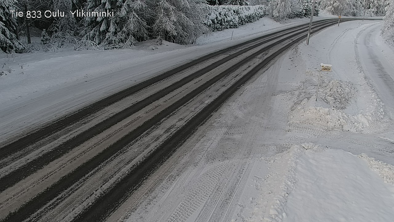 Weather Camera Image Road  833 Oulu, Vesala, Oulu, Pohjois-Pohjanmaa