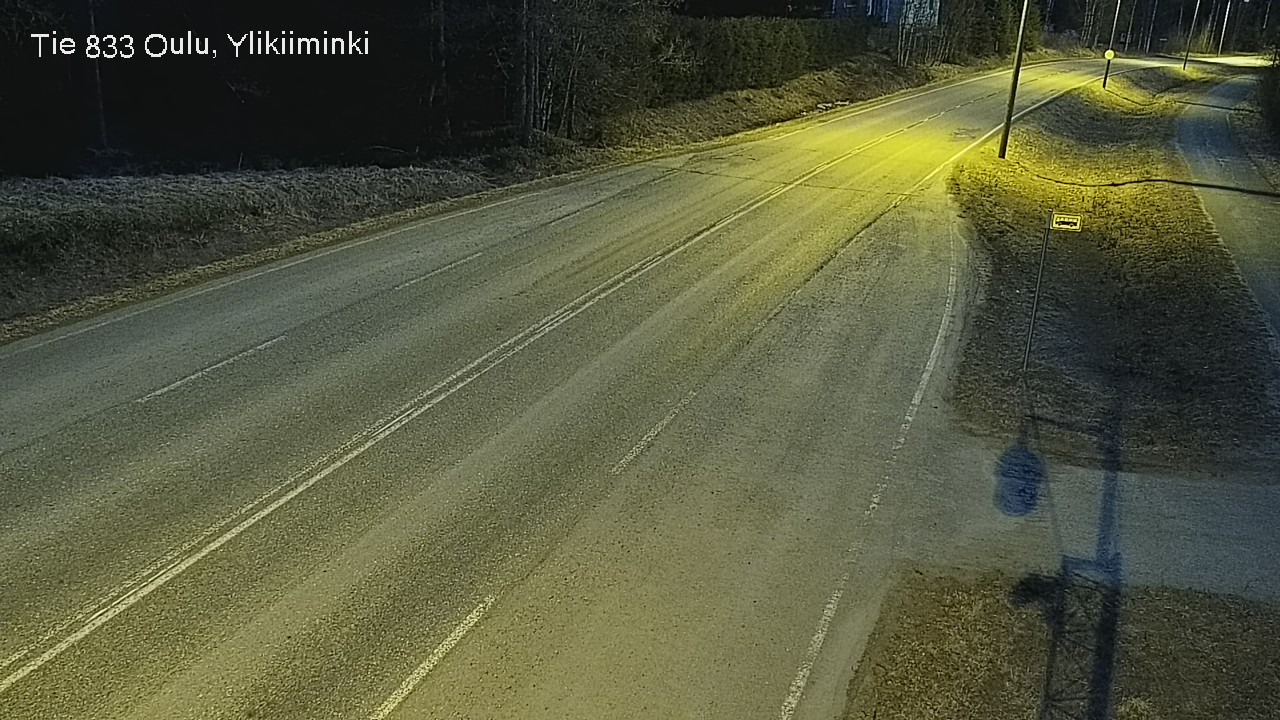 Weather Camera Image Road  833 Oulu, Vesala, Oulu, Pohjois-Pohjanmaa