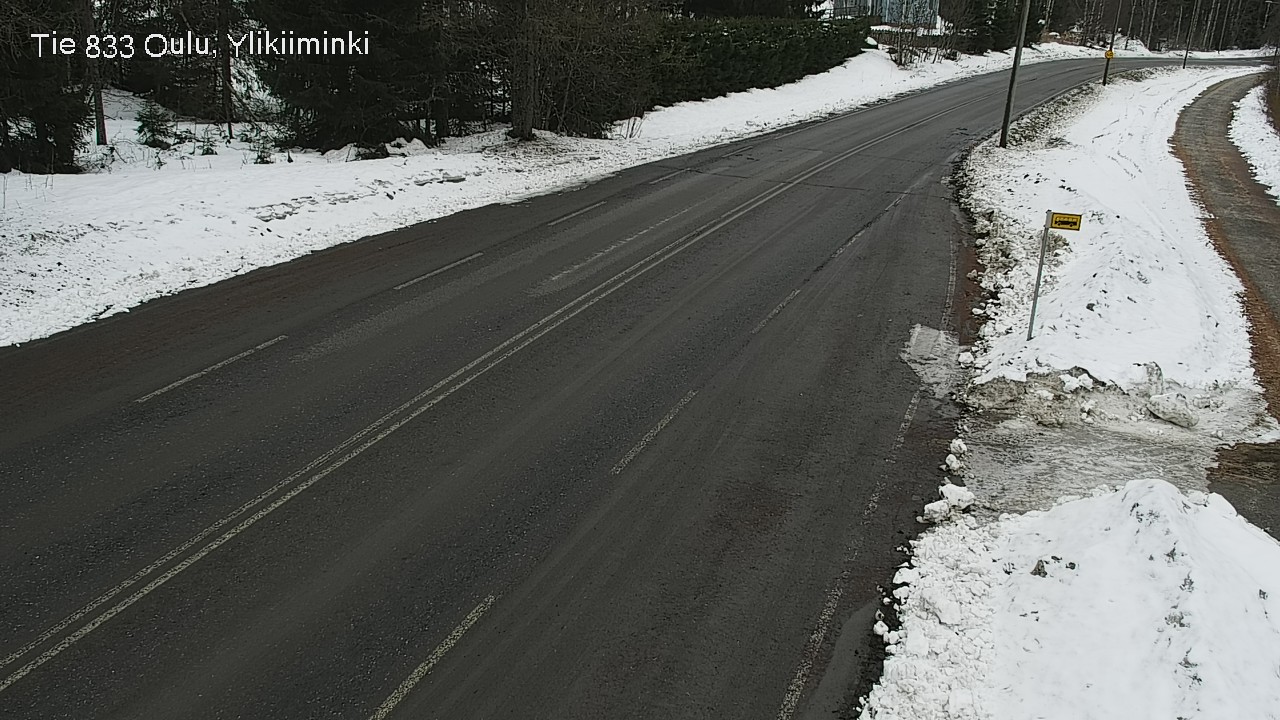 Weather Camera Image Road  833 Oulu, Vesala, Oulu, Pohjois-Pohjanmaa