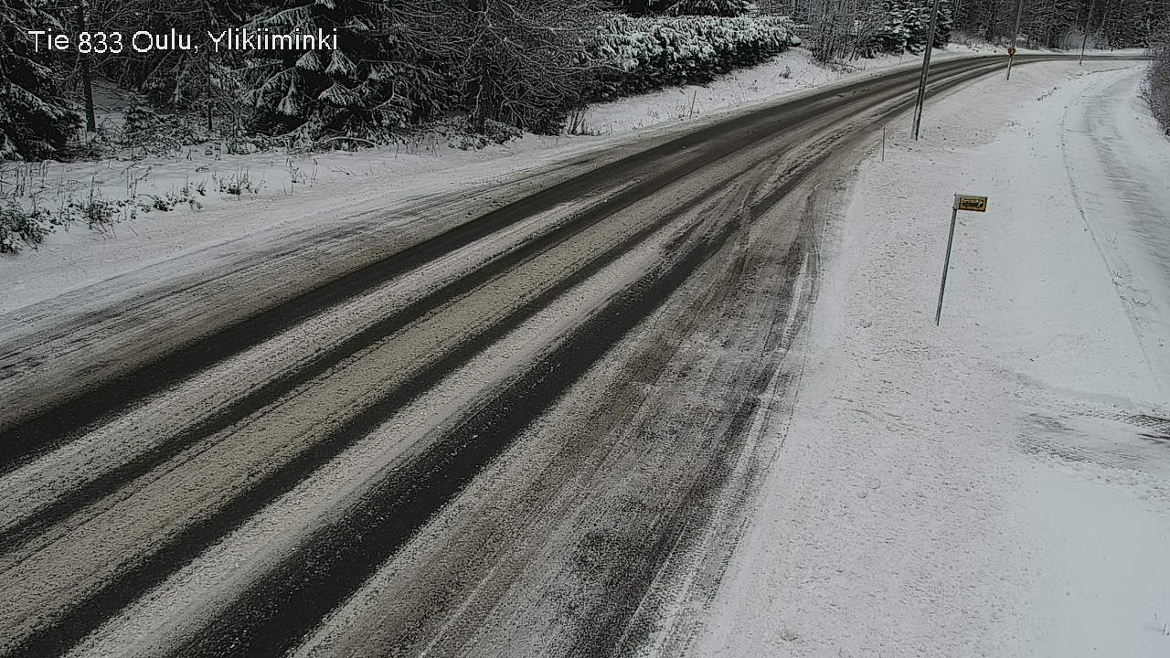 Weather Camera Image Väg  833 Oulu, Vesala, Oulu, Pohjois-Pohjanmaa