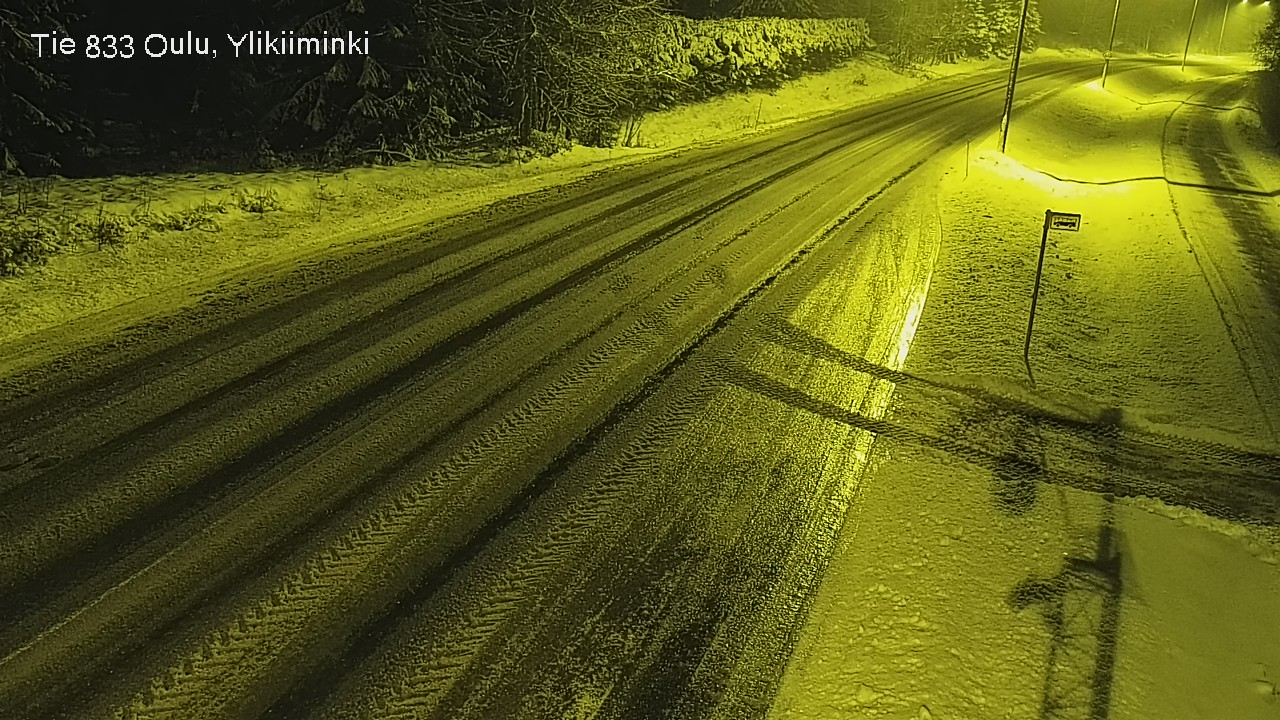 Weather Camera Image Väg  833 Oulu, Vesala, Oulu, Pohjois-Pohjanmaa