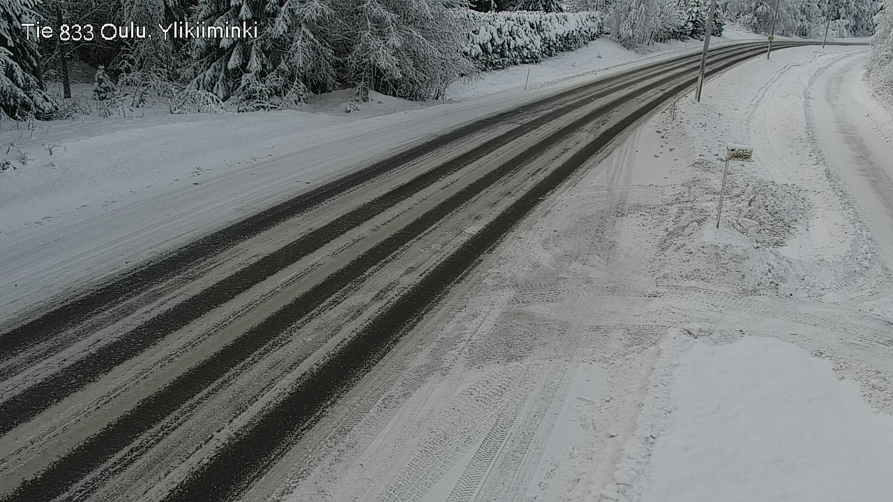 Weather Camera Image Road  833 Oulu, Vesala, Oulu, Pohjois-Pohjanmaa