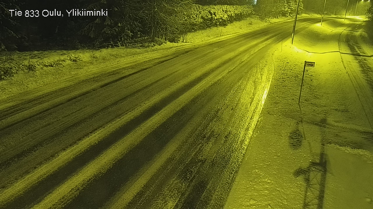 Weather Camera Image Väg  833 Oulu, Vesala, Oulu, Pohjois-Pohjanmaa