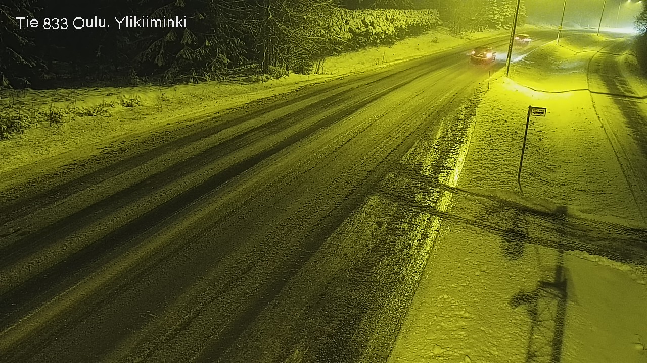 Weather Camera Image Väg  833 Oulu, Vesala, Oulu, Pohjois-Pohjanmaa