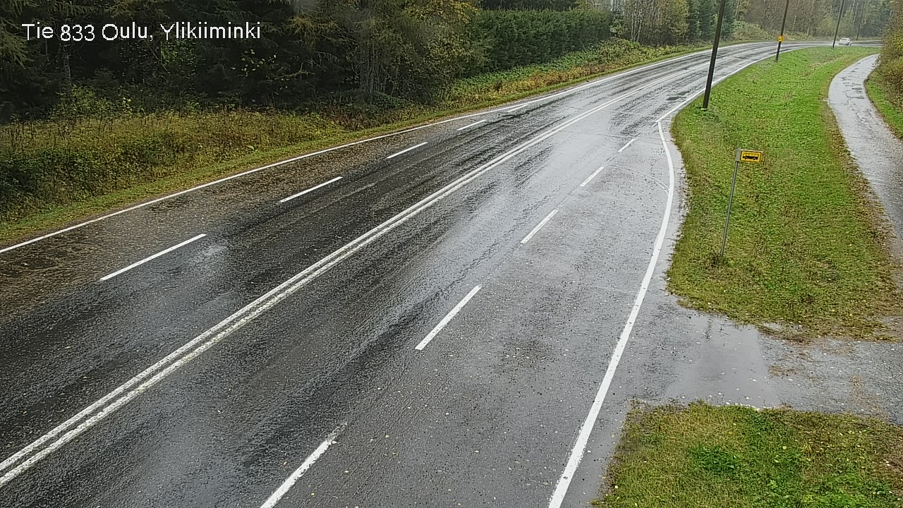 Weather Camera Image Väg  833 Oulu, Vesala, Oulu, Pohjois-Pohjanmaa