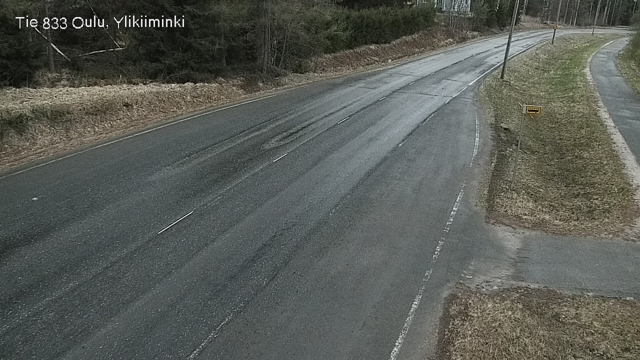 Weather Camera Image Road  833 Oulu, Vesala, Oulu, Pohjois-Pohjanmaa