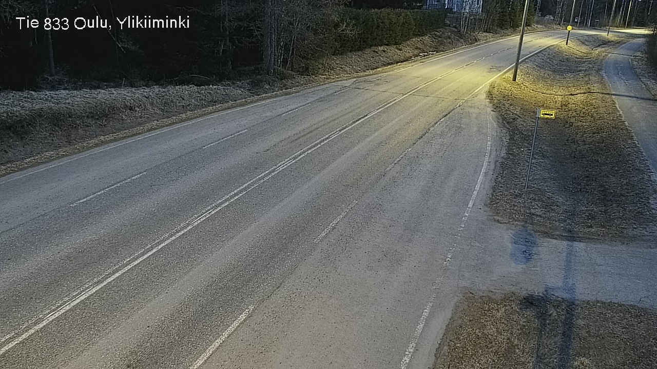 Weather Camera Image Road  833 Oulu, Vesala, Oulu, Pohjois-Pohjanmaa