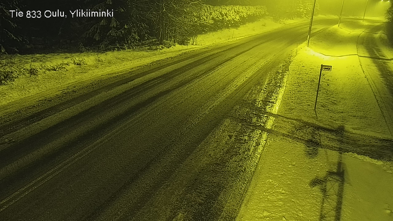 Weather Camera Image Väg  833 Oulu, Vesala, Oulu, Pohjois-Pohjanmaa