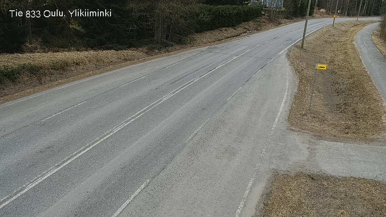 Weather Camera Image Road  833 Oulu, Vesala, Oulu, Pohjois-Pohjanmaa