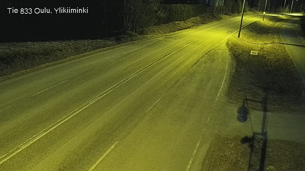 Weather Camera Image Road  833 Oulu, Vesala, Oulu, Pohjois-Pohjanmaa