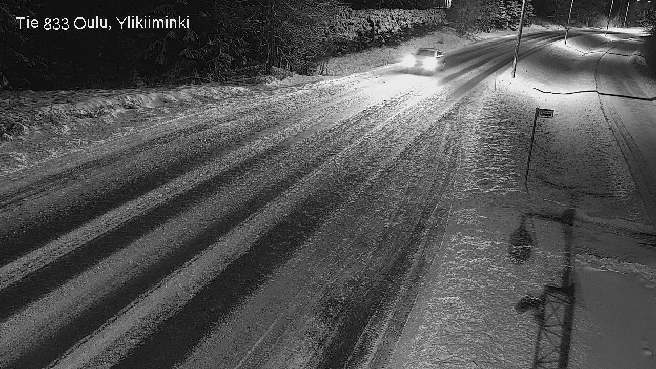 Weather Camera Image Väg  833 Oulu, Vesala, Oulu, Pohjois-Pohjanmaa