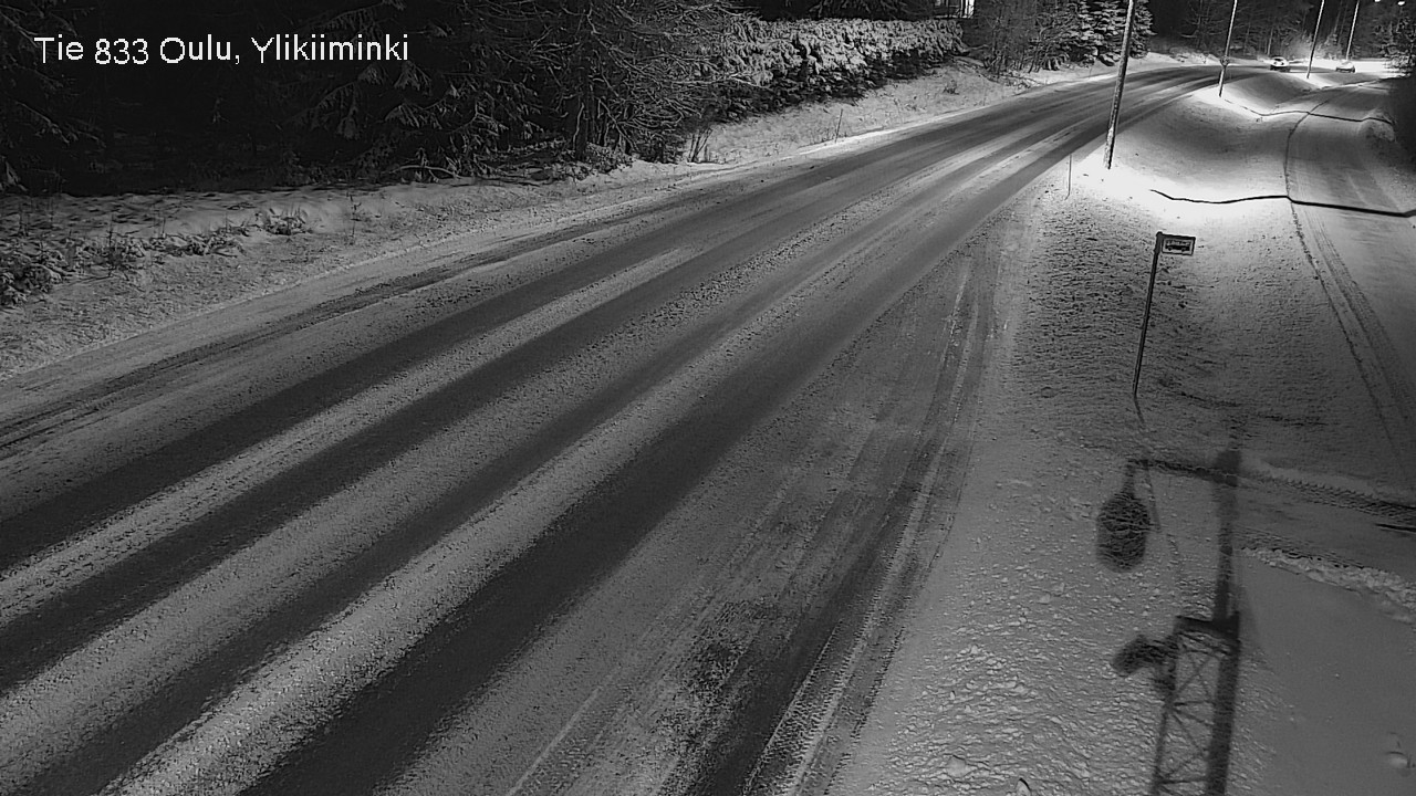 Weather Camera Image Väg  833 Oulu, Vesala, Oulu, Pohjois-Pohjanmaa