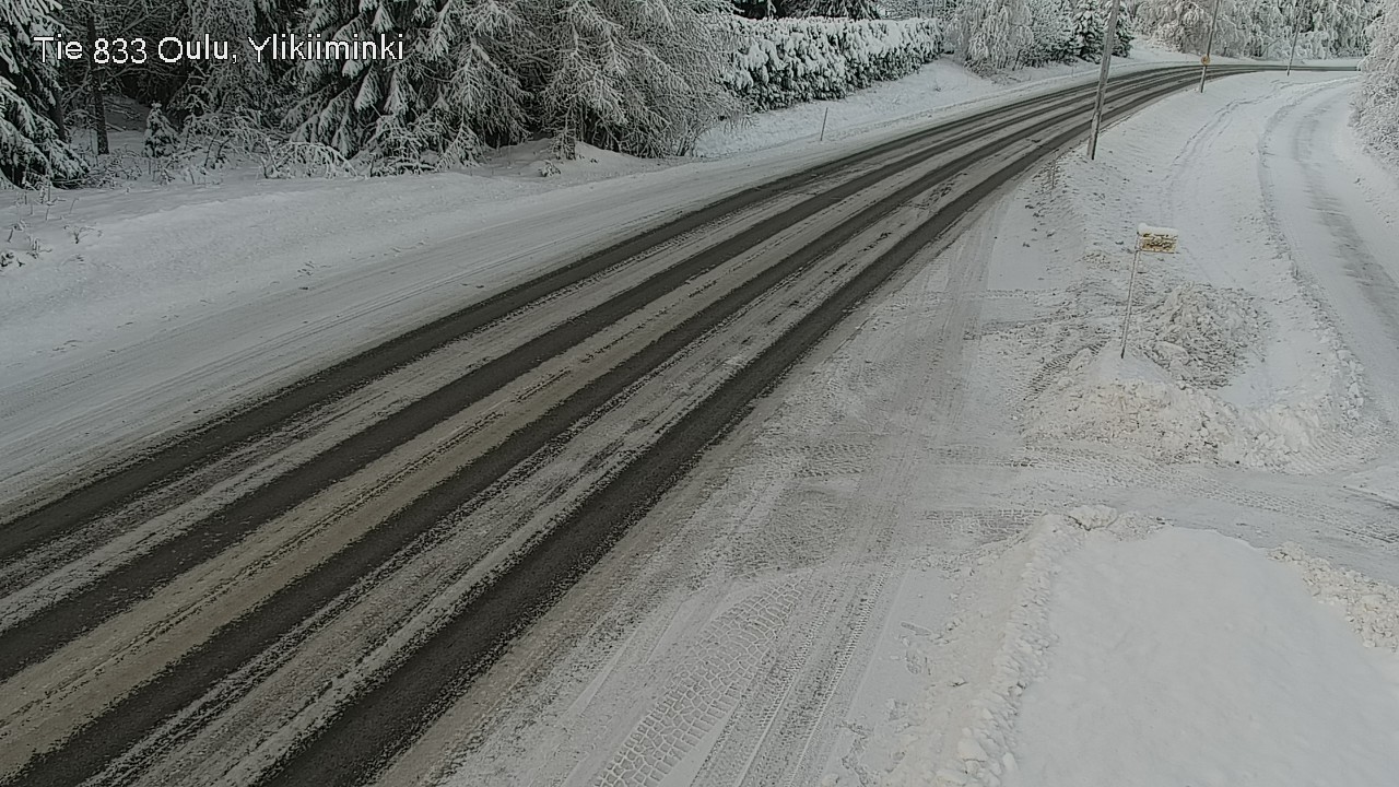 Weather Camera Image Väg  833 Oulu, Vesala, Oulu, Pohjois-Pohjanmaa