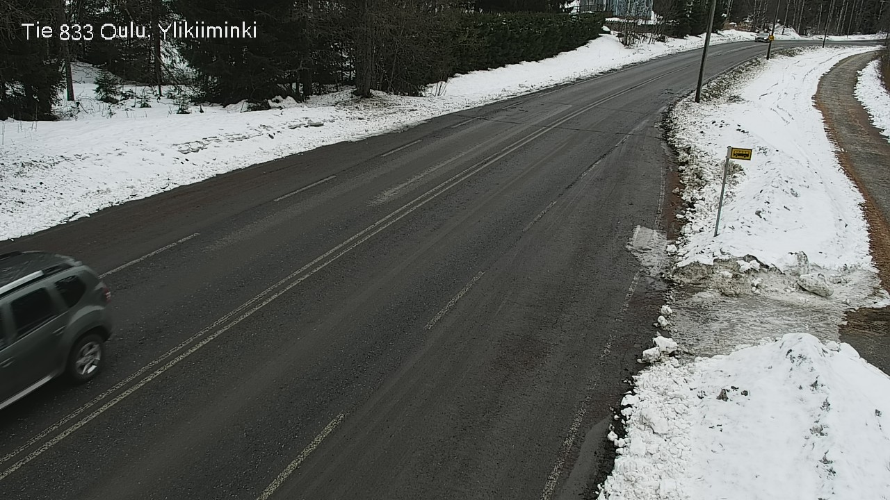 Weather Camera Image Väg  833 Oulu, Vesala, Oulu, Pohjois-Pohjanmaa